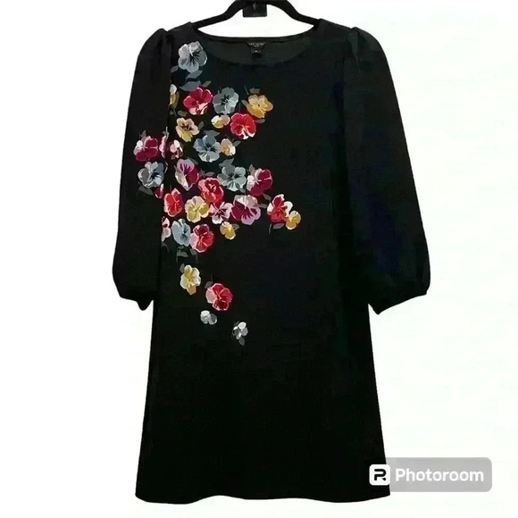 Ann Taylor Floral Print DressSP SizeBlack DressNew without tag